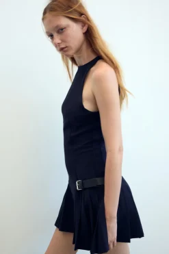 Hot VESTIDO MINI TRABILLAS LATERALES Mujer Vestidos