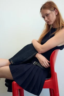 Hot VESTIDO MINI TRABILLAS LATERALES Mujer Vestidos