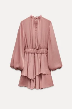 Fashion VESTIDO MINI VOLANTES Mujer Vestidos