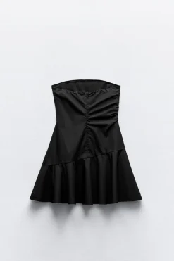 Hot VESTIDO PALABRA DE HONOR FLORES RELIEVE Mujer Vestidos