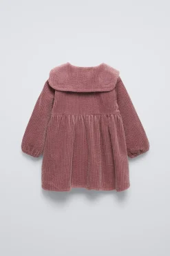 Niños ZARA 6 - 18 Meses·Vestidos / Monos<VESTIDO PANA BORDADOS