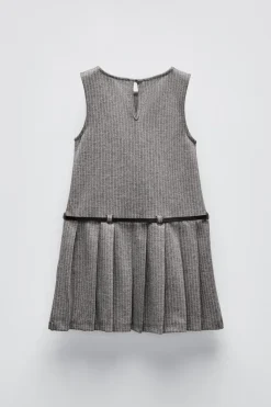 Niños ZARA 6 - 14 Años·Vestidos / Monos<VESTIDO PICHI TABLAS