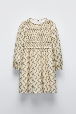 Niños ZARA 6 - 14 Años·Vestidos / Monos<VESTIDO PLUMETI FLORES