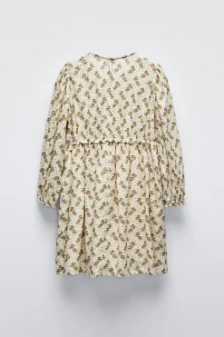 Niños ZARA 6 - 14 Años·Vestidos / Monos<VESTIDO PLUMETI FLORES