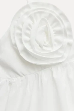 Online VESTIDO POPELÍN FLORES RELIEVE Mujer Vestidos