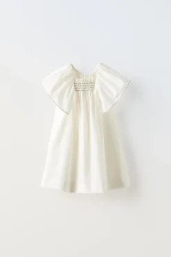 Niños ZARA 1½ - 6 Años·Vestidos / Petos|6 - 18 Meses·Vestidos / Monos<VESTIDO POPELÍN VOLANTES