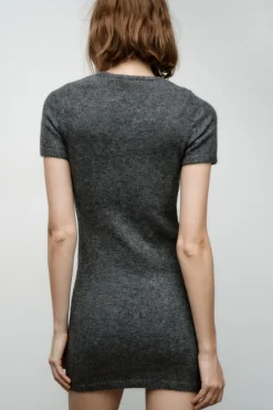 Discount VESTIDO PUNTO APLIQUE METÁLICO Mujer Vestidos|Cárdigan / Jerséis