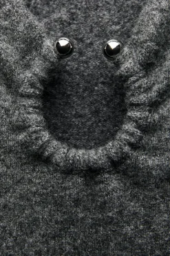 Discount VESTIDO PUNTO APLIQUE METÁLICO Mujer Vestidos|Cárdigan / Jerséis