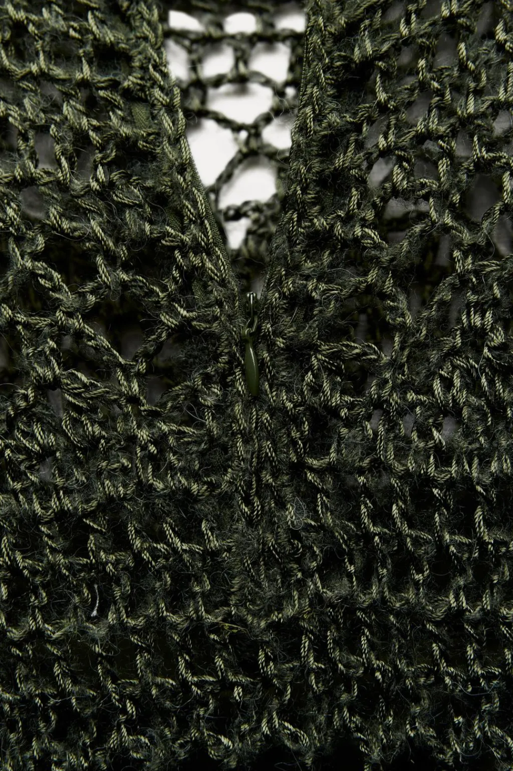 Discount VESTIDO PUNTO CROCHET FLECOS Mujer Vestidos|Cárdigan / Jerséis