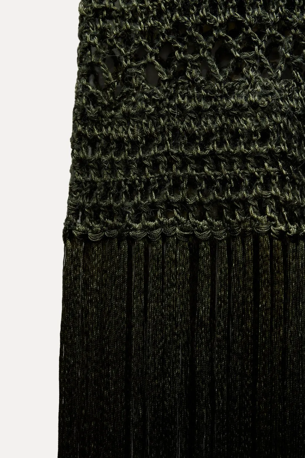 Discount VESTIDO PUNTO CROCHET FLECOS Mujer Vestidos|Cárdigan / Jerséis