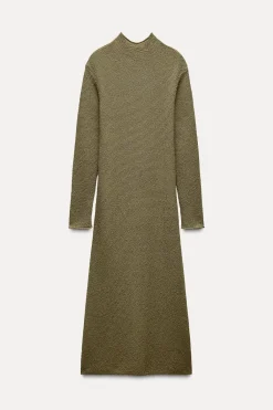 Clearance VESTIDO PUNTO CUELLO PERKINS Mujer Vestidos|Cárdigan / Jerséis