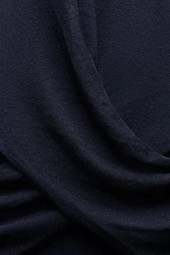 Online VESTIDO PUNTO DELANTERO CRUZADO Mujer Vestidos|Cárdigan / Jerséis