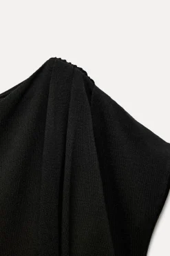 New VESTIDO PUNTO DRAPEADO Mujer Vestidos|Cárdigan / Jerséis