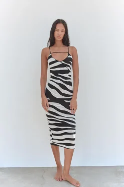 Best VESTIDO PUNTO EFECTO ARRUGADO Mujer Cárdigan / Jerséis|Punto