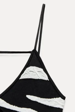 Best VESTIDO PUNTO EFECTO ARRUGADO Mujer Cárdigan / Jerséis|Punto