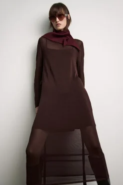 Hot VESTIDO PUNTO FINO CINTURÓN Mujer Vestidos|Cárdigan / Jerséis