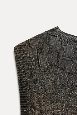 Clearance VESTIDO PUNTO FOIL Mujer Vestidos|Cárdigan / Jerséis