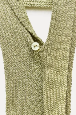 Online VESTIDO PUNTO HILO METALIZADO Mujer Vestidos|Cárdigan / Jerséis