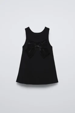 Niños ZARA 1½ - 6 Años·Vestidos / Petos|1½ - 6 Años·Punto<VESTIDO PUNTO LAZO