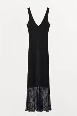 New VESTIDO PUNTO RIB Mujer Vestidos