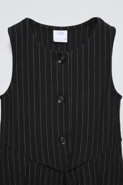 Niños ZARA 6 - 14 Años·Vestidos / Monos<VESTIDO RAYA DIPLOMÁTICA