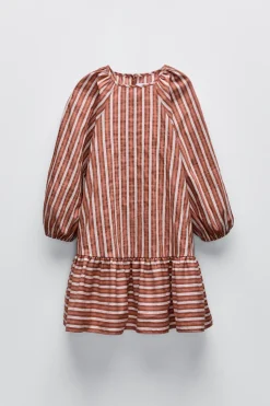 Niños ZARA 6 - 14 Años·Vestidos / Monos<VESTIDO RAYAS