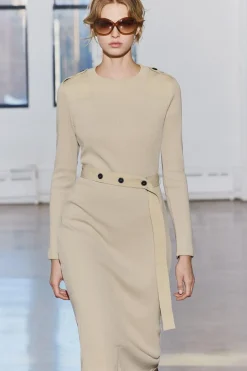 Hot VESTIDO RIB CINTURÓN Mujer Vestidos