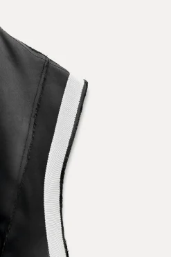 Clearance VESTIDO SATINADO CONTRASTE ZW COLLECTION Mujer Vestidos