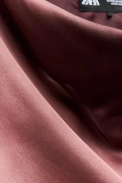 New VESTIDO SATINADO MIDI TIE DYE Mujer Vestidos