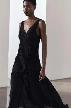 Sale VESTIDO SEMITRANSPARENTE TEXTURA Mujer Vestidos|Lenceria