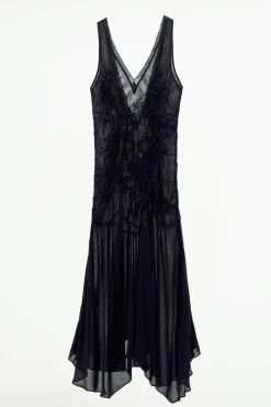 Sale VESTIDO SEMITRANSPARENTE TEXTURA Mujer Vestidos|Lenceria