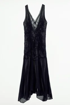 Sale VESTIDO SEMITRANSPARENTE TEXTURA Mujer Vestidos|Lenceria