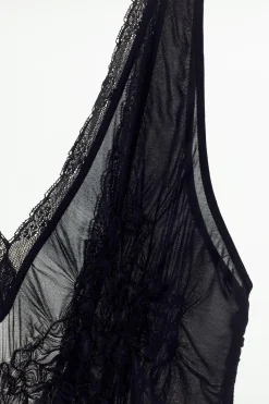 Sale VESTIDO SEMITRANSPARENTE TEXTURA Mujer Vestidos|Lenceria