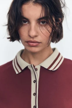 Best VESTIDO TABLAS RIB CONTRASTE Mujer Vestidos