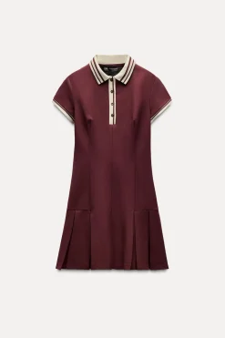 Best VESTIDO TABLAS RIB CONTRASTE Mujer Vestidos