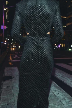 Sale VESTIDO TERCIOPELO BRILLOS Mujer Vestidos