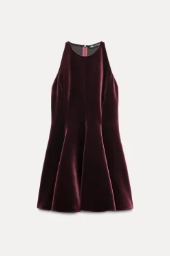 Outlet VESTIDO TERCIOPELO GODETS ZW COLLECTION Mujer Vestidos