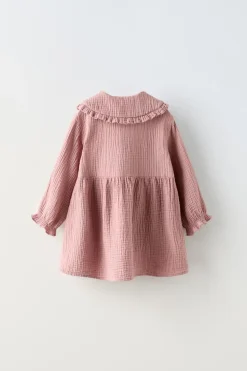Niños ZARA 1½ - 6 Años·Vestidos / Petos|6 - 18 Meses·Vestidos / Monos<VESTIDO TEXTURA CUELLO