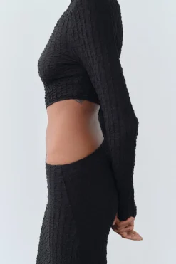 Clearance VESTIDO TEXTURA CUT OUT Mujer Vestidos