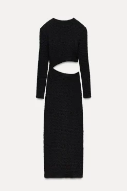 Clearance VESTIDO TEXTURA CUT OUT Mujer Vestidos