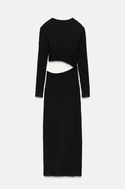 Clearance VESTIDO TEXTURA CUT OUT Mujer Vestidos