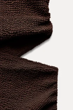 Sale VESTIDO TEXTURA CUT OUT Mujer Vestidos