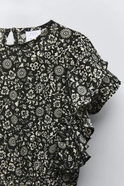 Niños ZARA 6 - 14 Años·Vestidos / Monos<VESTIDO TEXTURA ESTAMPADO