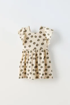Niños ZARA 1½ - 6 Años·Vestidos / Petos|6 - 18 Meses·Vestidos / Monos<VESTIDO TEXTURA FLORES