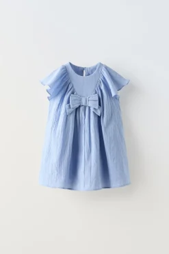 Niños ZARA 1½ - 6 Años·Vestidos / Petos|6 - 18 Meses·Vestidos / Monos<VESTIDO TEXTURA LAZO