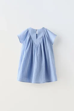 Niños ZARA 1½ - 6 Años·Vestidos / Petos|6 - 18 Meses·Vestidos / Monos<VESTIDO TEXTURA LAZO