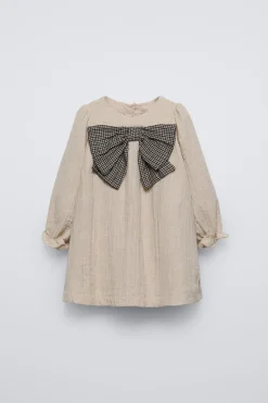 Niños ZARA 1½ - 6 Años·Vestidos / Petos|6 - 18 Meses·Vestidos / Monos<VESTIDO TEXTURA LAZO