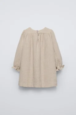 Niños ZARA 1½ - 6 Años·Vestidos / Petos|6 - 18 Meses·Vestidos / Monos<VESTIDO TEXTURA LAZO