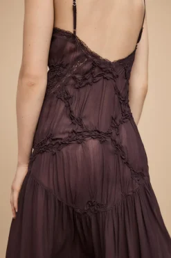 Best VESTIDO TEXTURA PUNTILLA Mujer Vestidos