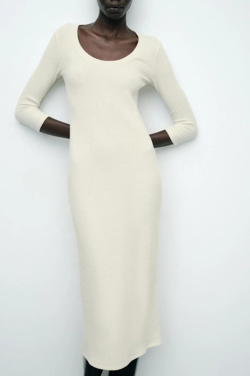 New VESTIDO TEXTURA SOFT Mujer Vestidos